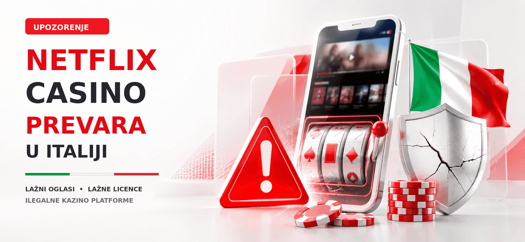 Netflix Casino prevara u Italiji: lažni oglasi i licence
