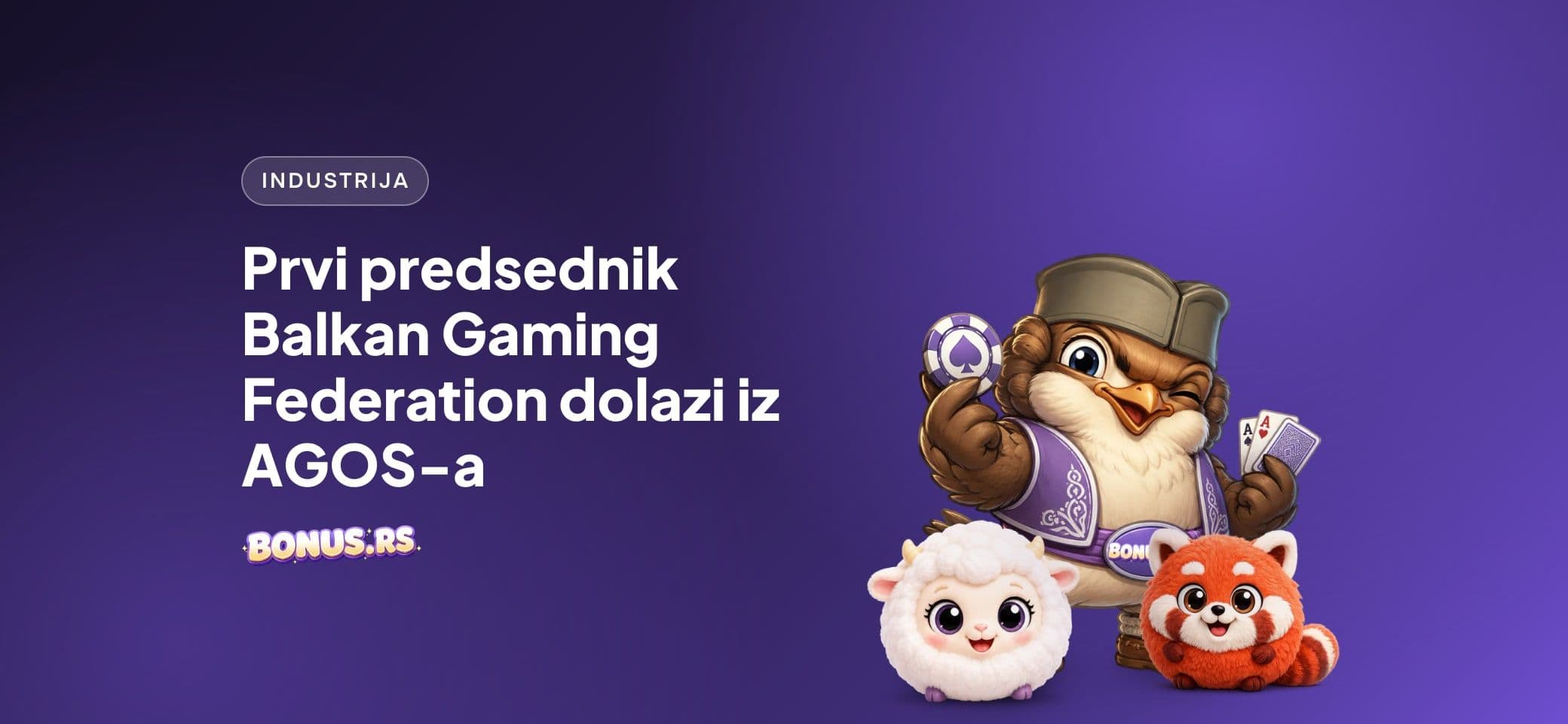 Prvi predsednik Balkan Gaming Federation dolazi iz AGOS-a